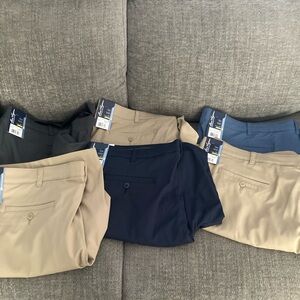 Lot of 6 pair Ben Hogan golf shorts size 46 tan gray blue new with tags wicking